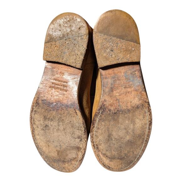 Isabel Marant Crisi Camel Tan Suede Hidden Wedge Western Ankle Boots 40 9.5 - Picture 5 of 6